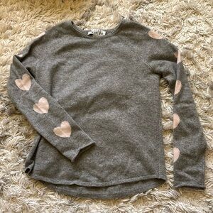 Heart sleeve sweater